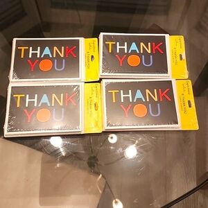 X4 Hallmark Expressions Thank You Cards w/Envelopes 8/per pack - 32 total
